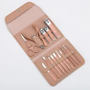 16 Pieces Manicure Set Gold